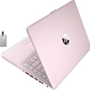 HP Stream 14" HD BrightView Laptop, Intel Celeron N4020 Processor, 4GB RAM, 64GB SSD, Intel HD Graphics, 720p Webcam, 1 year Office 365, Pink, Win 11 S, 32GB Hotface USB Card