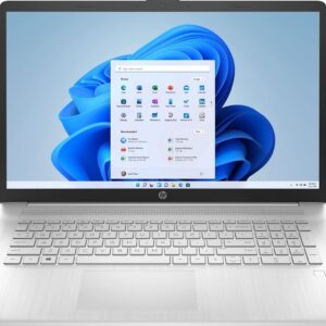 HP Newest 17.3" FHD Laptop, AMD Ryzen 5 5500U, 6-Core up to 4.0GHz, 32GB RAM, 2TB NVMe SSD, USB-C, Numeric Keypad, Fingerprint, HDMI, WiFi, Win 10S, ARIMOOZ Webcam