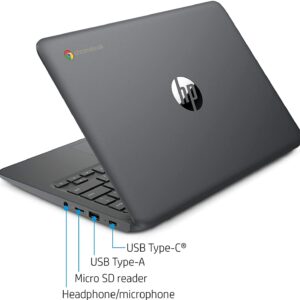 HP 11.6" Chromebook, Intel Celeron N3350 Dual-core, Intel HD Graphics 500, 4GB Memory 32GB eMMC Flash Memory+64GB Micro SD Card, Bluetooth, Webcam, Wi-Fi, Chrome OS, Ash Gray