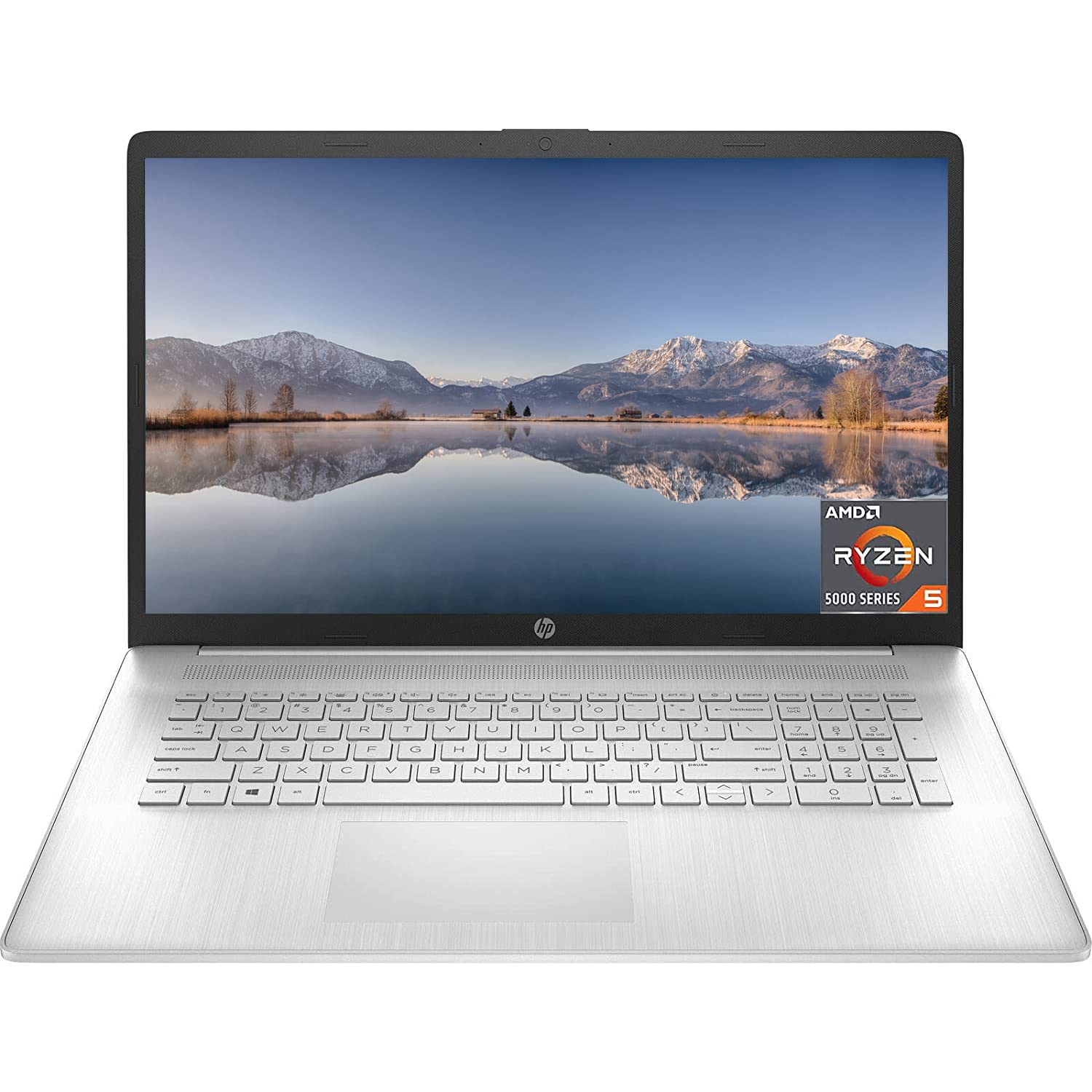 HP 2023 Newest 17 Laptop, 17.3" FHD IPS Display, AMD Ryzen 5 5500U (Beat i7-11370H), 8GB RAM, 512GB SSD, AMD Radeon Graphics, Bluetooth, Webcam, HDMI, Windows 11 Home in S Mode, Natural Silver