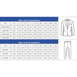 Men's Suits Slim Fit 2 Piece Black Suits Tux Regular Fit for Men Wedding Suit Prom Homecoming Outfits Dress Blazer Pants Set Size M