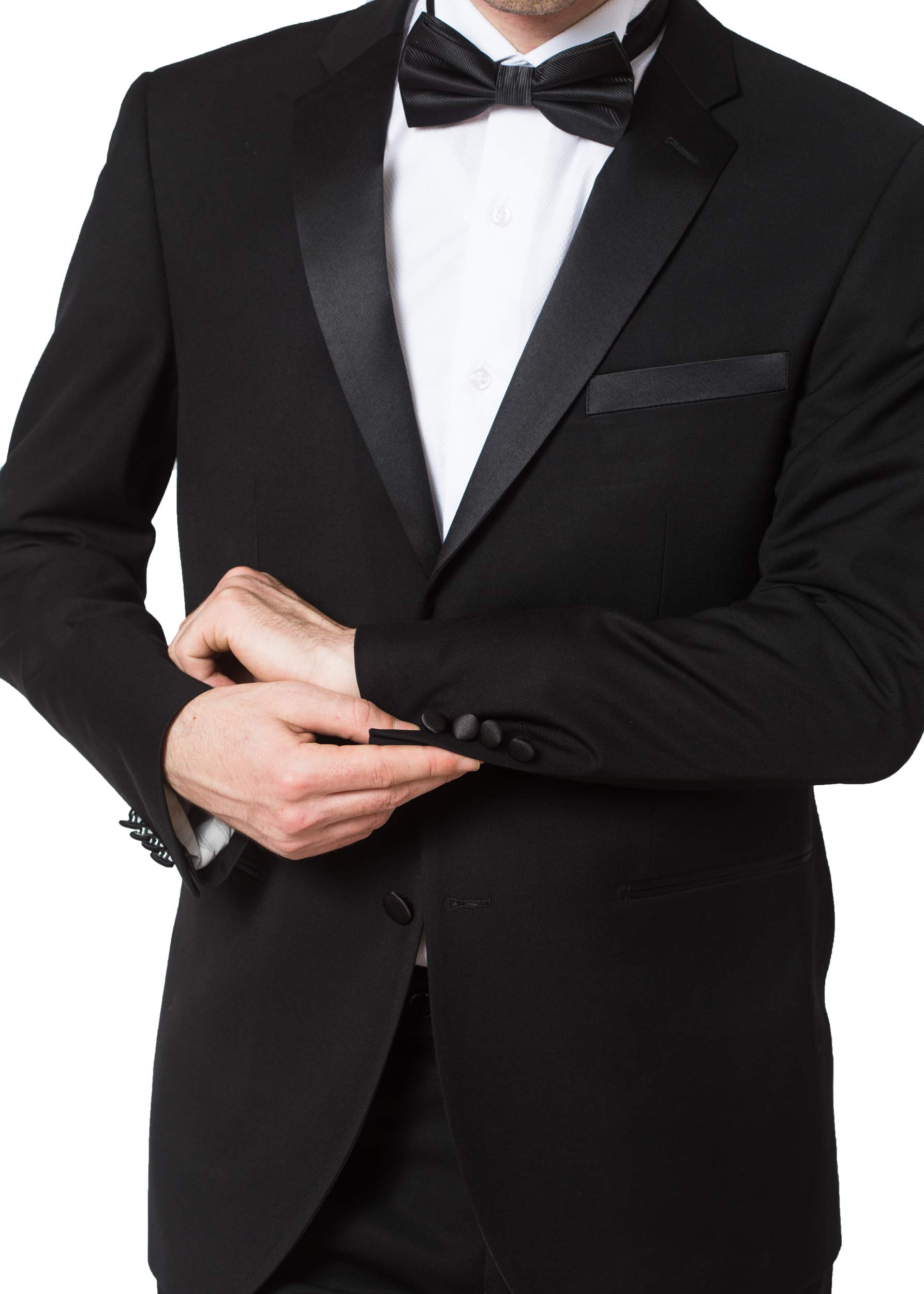 Adam Baker Men's BL501 Classic Fit Tuxedo Suit - Black - 38R