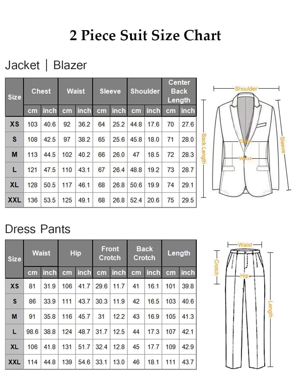 COOFANDY Men's Wedding Suits 2 Piece Tuxedo Suit Set Classic Fit Prom Suit Jacket Blazer Dress Pants Black