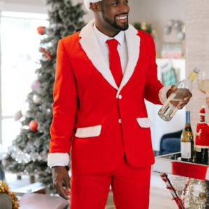 Tipsy Elves Santa Blazer with Tie: 46