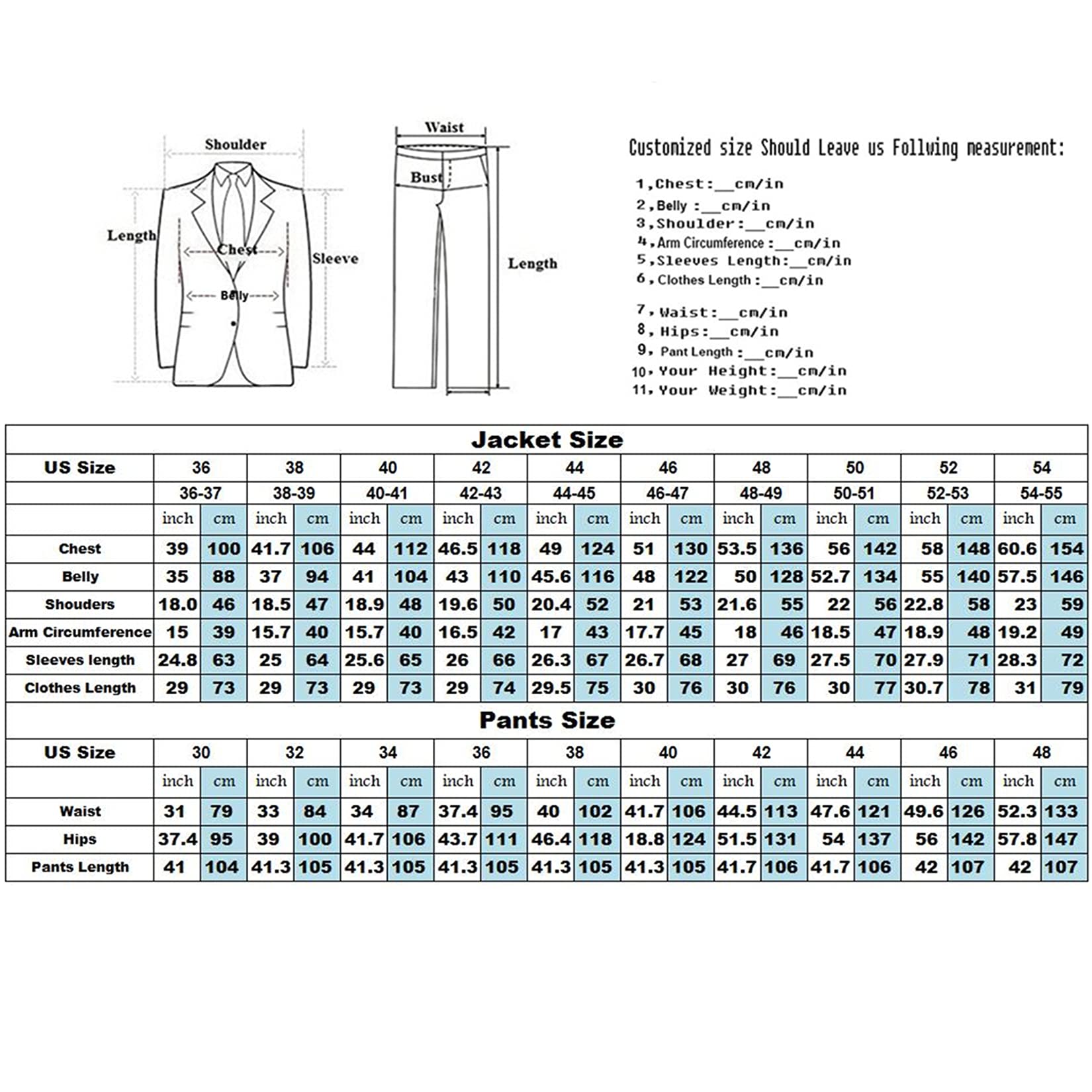 LILIS Men's Tailcoat Wedding 3-Piece Suit White Dinner Tux Jacket Vest Pants, 46