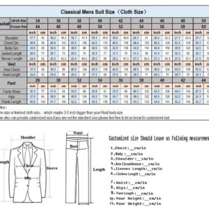 Zeattall Men's Suit Three Pieces Shiny Sequin Mens Suit Notch Lapel Tuxedo for Wedding(40 Regular,Purple-Silver)