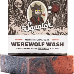 dr. squatch all natural bar soap for men limited edition, werewolf wash