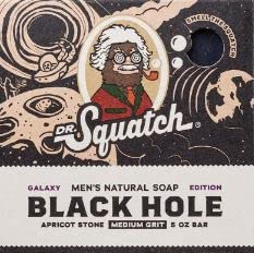 Dr. Squatch All Natural Bar Soap for Men Limited Edition, Black Hole