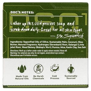 Dr. Squatch Spartan Scrub, 5 Ounce (Pack of 1), Green and Orange Swirl