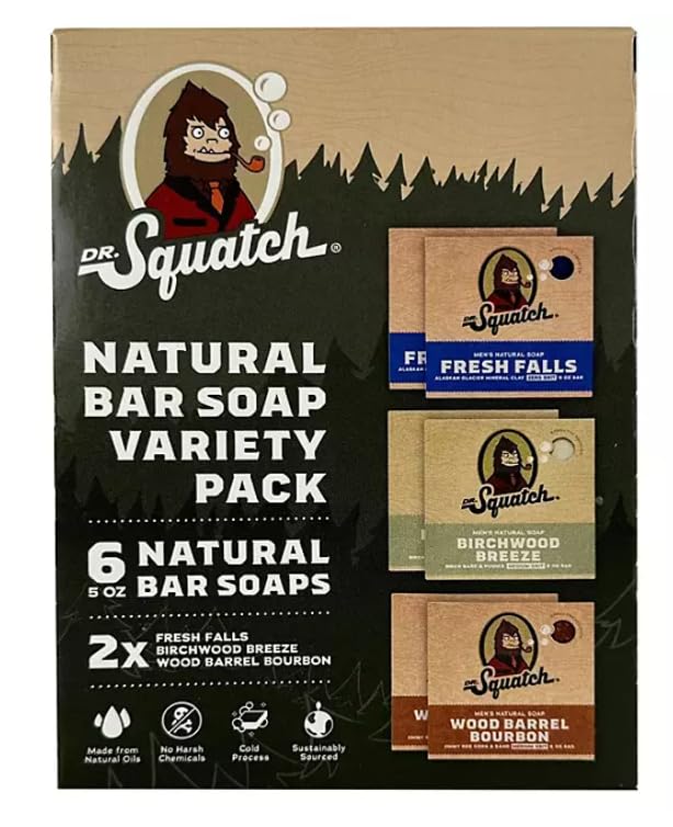 Dr. Squatch Natural Bar Soap, Variety Pack (5.0 oz., 6 pk.)