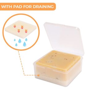 Soap Case Box, Vonpri Soap Dish Storage Holder for Shower Home Outdoor Traveling (1Pc Clear)