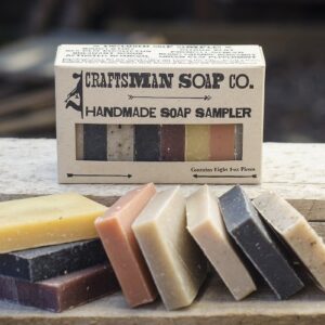 craftsman soap co. soap sampler, 8-pieces all-natural soap by craftsman soap company