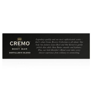 Cremo Exfoliating Body Bars Distiller's Blend (Reserve Collection) - A Combination of Lava Rock and Oat Kernel Gently Polishes While Shea Butter Leaves Your Skin Feeling Smooth & Healthy (Pack of 3)