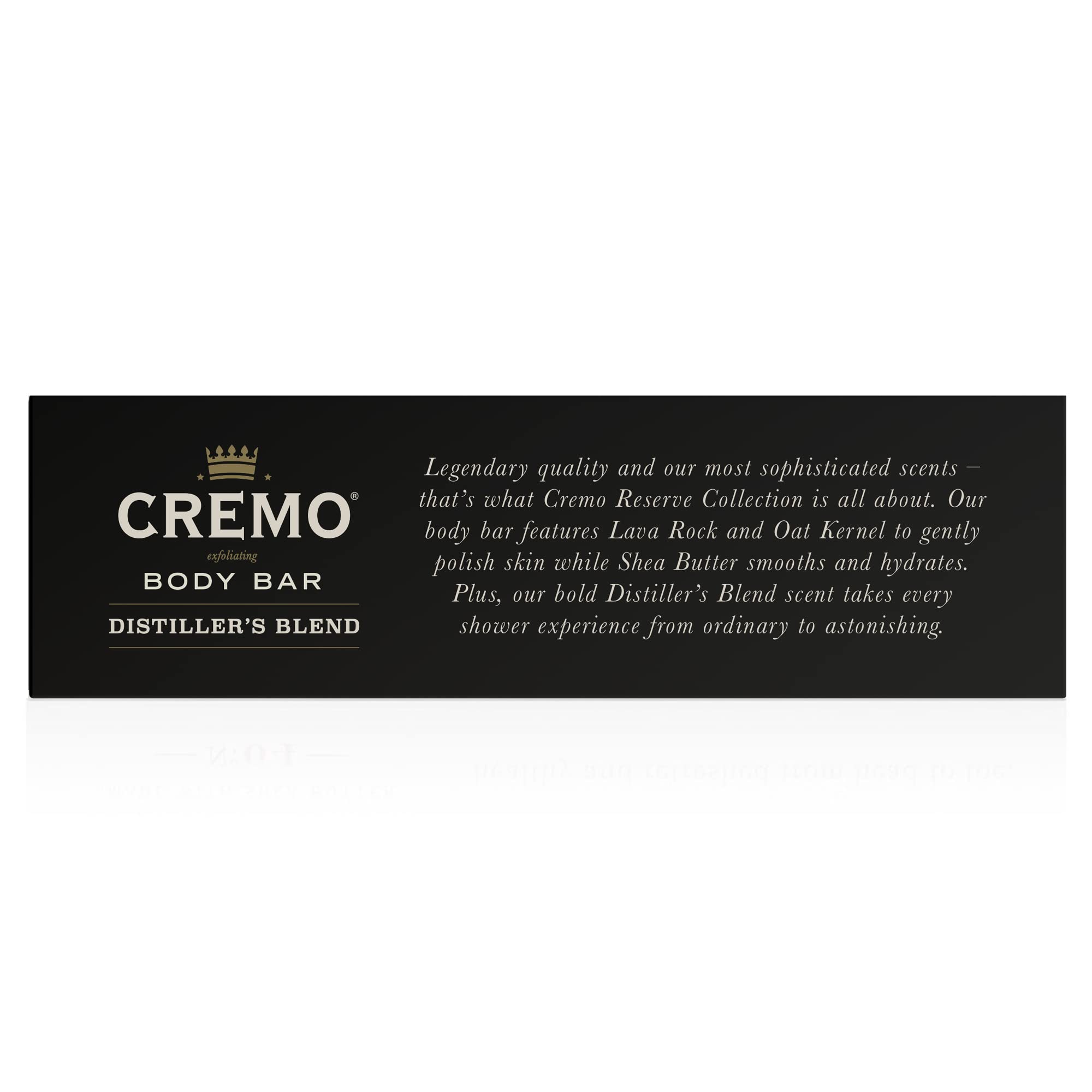 Cremo Exfoliating Body Bars Distiller's Blend (Reserve Collection) - A Combination of Lava Rock and Oat Kernel Gently Polishes While Shea Butter Leaves Your Skin Feeling Smooth & Healthy (Pack of 3)