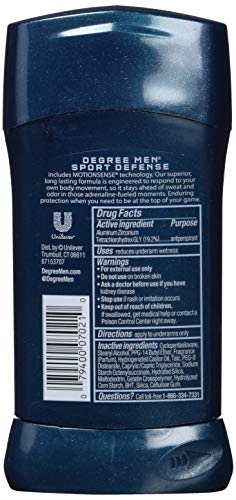 Degree Advanced Protection Antiperspirant Deodorant Sport Defense 4 count 72-Hour Sweat and Odor Protection Antiperspirant For Men With MotionSense Technology 2.7 oz