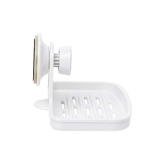 Umbra Flex Soap Dish with Patented Gel-Lock Technology Suction Cup, White