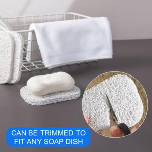 Soap Holder Pad,4PCS White BPA-Free Soap Savers Pads for Soap Dish,Easy to Clean Soap Lifting Pads Suitable for Shower Kitchen Bathroom Bathroom Travel Hotel Cleaning Products