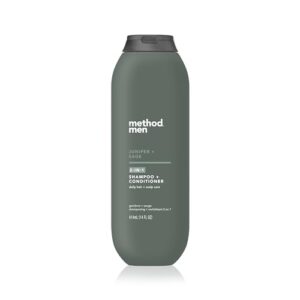 method men 2-in-1 shampoo + condtioner, juniper + sage, 14 ounces.