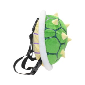 RGVV Green Koopa Troopa Backpack Turtle Shell Green Soft Stuffed Cartoon Toys 11.5“