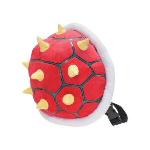 rgvv red koopa troopa backpack with dorsal spines turtle shell red soft stuffed cartoon toys 11.5“