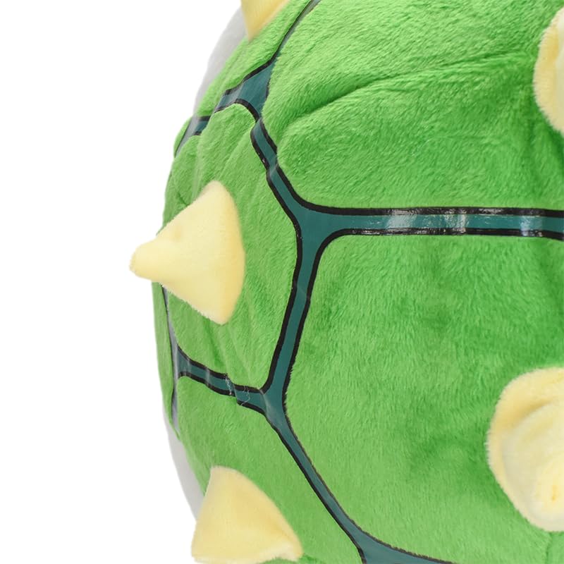 NITCA Green Koopa Troopa Backpack Turtle Shell Yellow Spiked Soft Stuffed Cartoon Cute Turtle Costume Backpack Tortoise Shell Bag Toys 11.6"