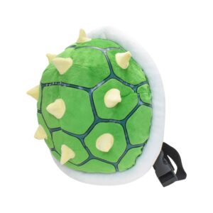 nitca green koopa troopa backpack turtle shell yellow spiked soft stuffed cartoon cute turtle costume backpack tortoise shell bag toys 11.6"