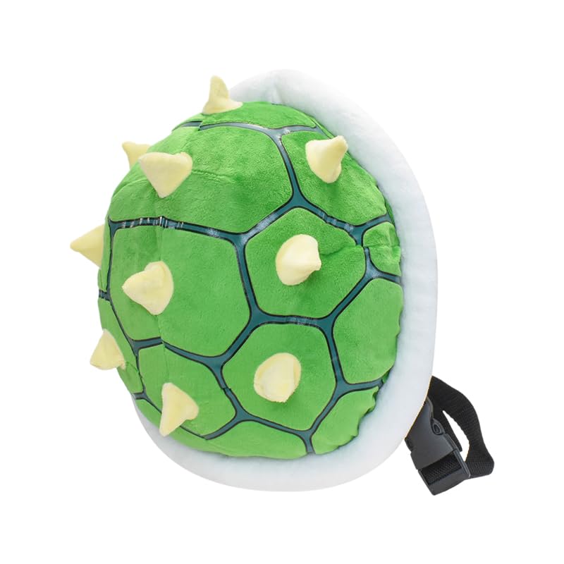 NITCA Green Koopa Troopa Backpack Turtle Shell Yellow Spiked Soft Stuffed Cartoon Cute Turtle Costume Backpack Tortoise Shell Bag Toys 11.6"