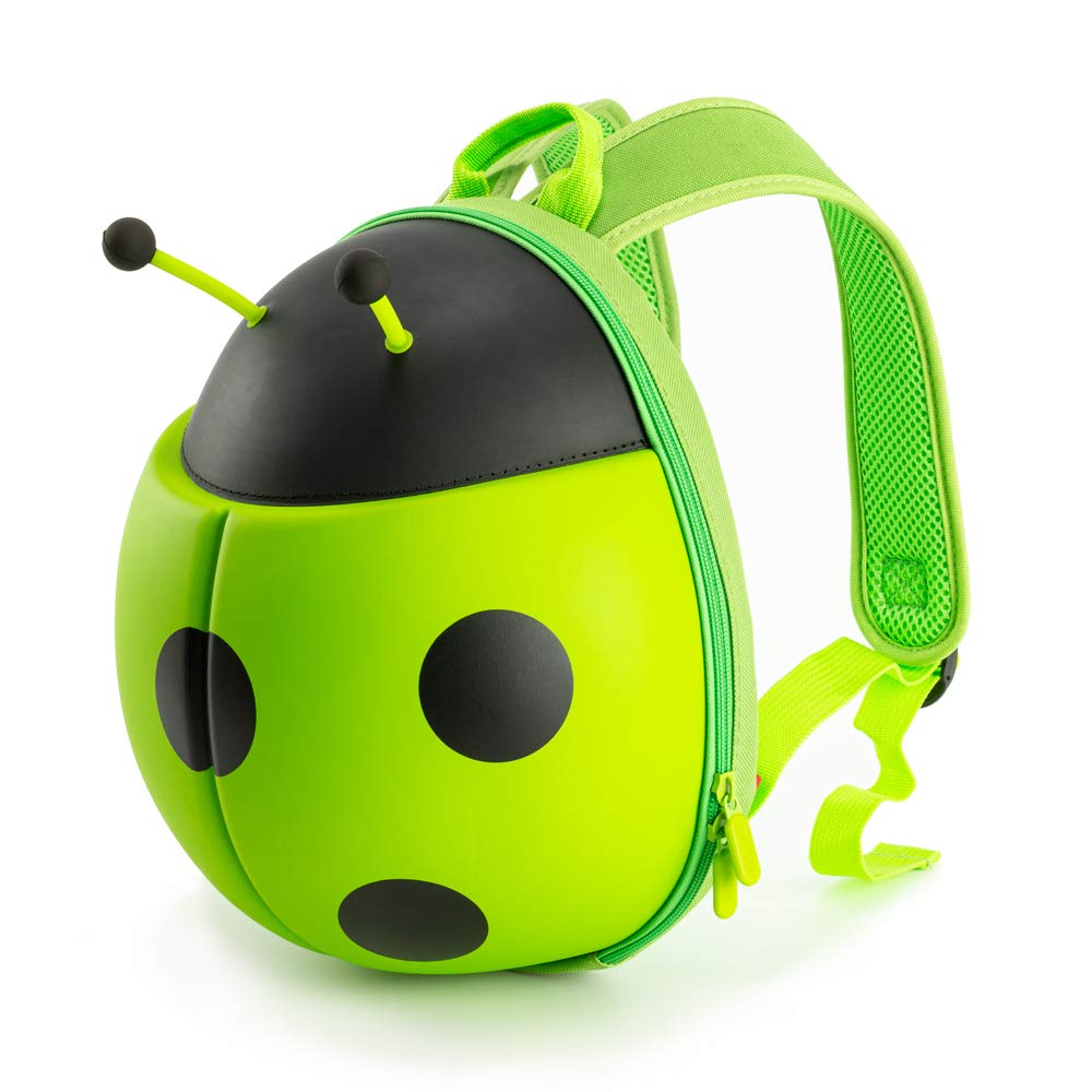 KIDDIETOTES Ladybug Backpack for Toddlers, and Children - Perfect for Daycare, Preschool, Kindergarten, and Elementary School