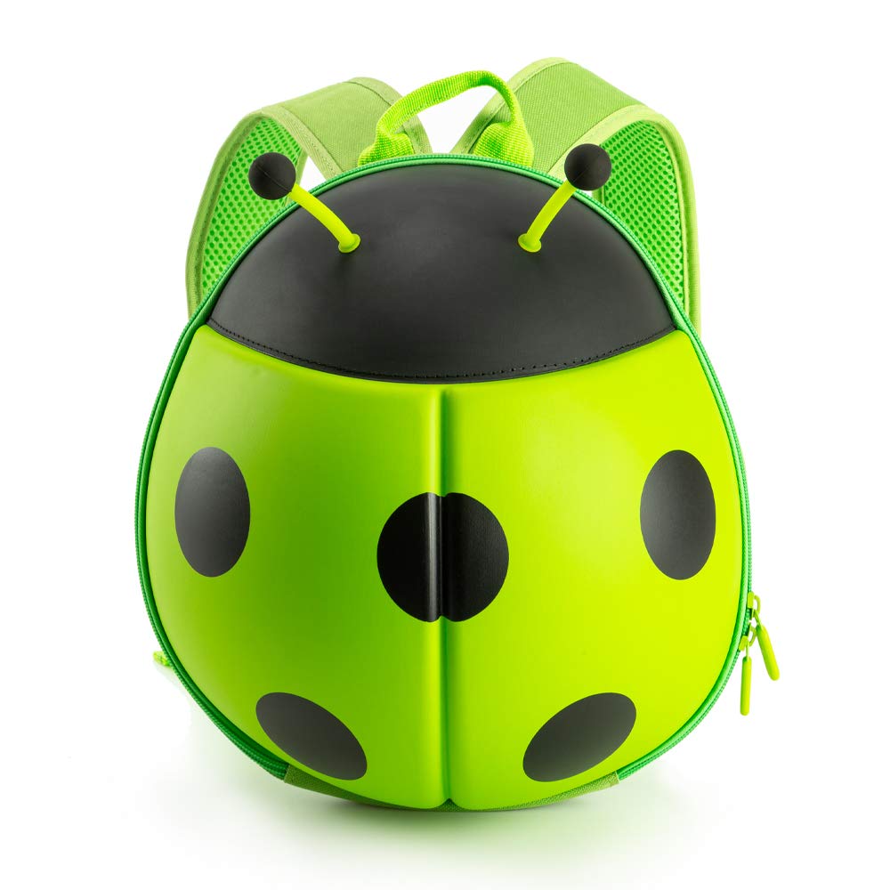 KIDDIETOTES Ladybug Backpack for Toddlers, and Children - Perfect for Daycare, Preschool, Kindergarten, and Elementary School