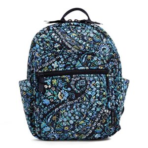 vera bradley women's cotton small backpack, dreamer paisley - recycled cotton, one size