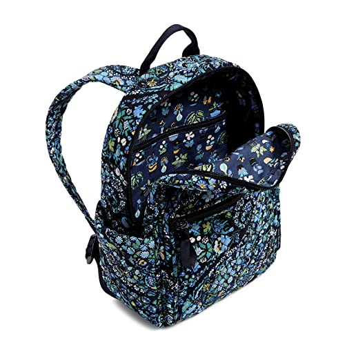 Vera Bradley Women's Cotton Small Backpack, Dreamer Paisley - Recycled Cotton, One Size