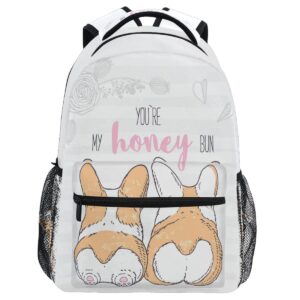 wamika corgi dog puppy kids backpack cute school backpacks for boys girls daypack book bag