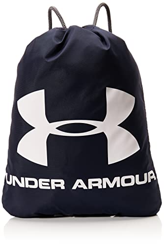 Under Armour Unisex-Adult Ozsee Sackpack , Midnight Navy (412)/White , One Size Fits All