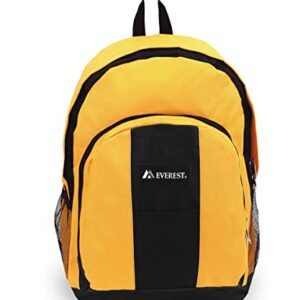 Everest Backpack with Front and Side Pockets, Yellow