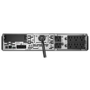 APC Network UPS, 2200VA Smart-UPS Sine Wave UPS with Extended Run Option, SMX2200RMLV2U, 2U Rackmount/Tower Convertible, Line-Interactive, 120V, Black