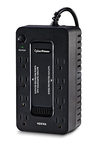 CyberPower ST425 Standby UPS System, 425VA/260W, 8 Outlets, Compact, Black