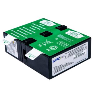 APCRBC124-UPC Replacement Battery by UPC Upgrade Parts Company for APC RBC124 UPS Models BR1300G, BX1500G, BX1500M, BR1500GI, BR1500G, BX1300G, BN1080G