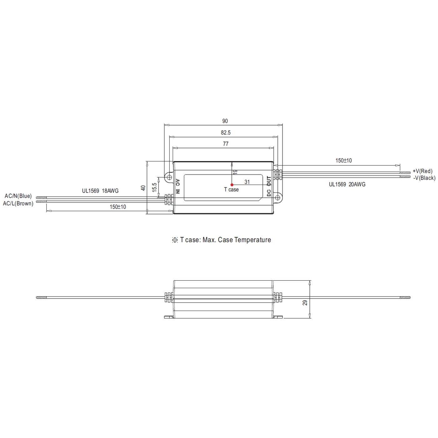 Mean Well APC-16-350 | 16W 350mA CC LED Driver