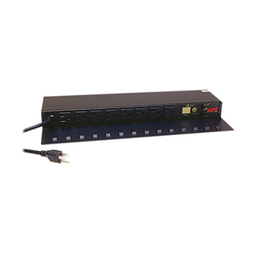 APC Rack Mount PDU, Switched Rack 120V/15A, (8) Outlets, 1U Horizontal Rackmount (AP7900B)