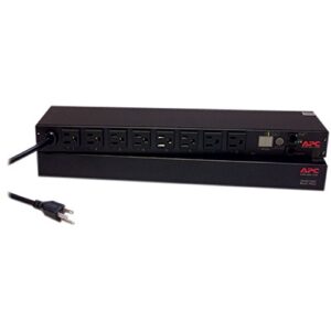 APC Rack Mount PDU, Switched Rack 120V/15A, (8) Outlets, 1U Horizontal Rackmount (AP7900B)