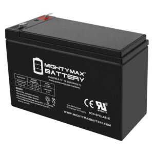 mighty max battery 12v 8ah compatible battery for apc back-ups cs 500, bk500, bk500blk