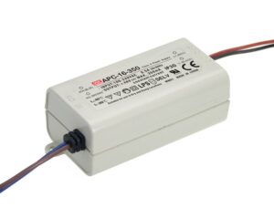 mean well,switching power supply led driver;110v-220v ac-dc single output 、constant current，transformer，16w 12-48v 350ma (apc-16-350)