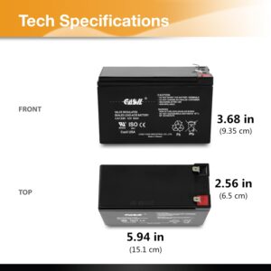 Casil 12V 8Ah Replacement Battery Compatible with APC Back-UPS ES BE550G APC Back-UPS ES 650 APC Back-UPS XS 1300VA BX1300LCD 2 Pack