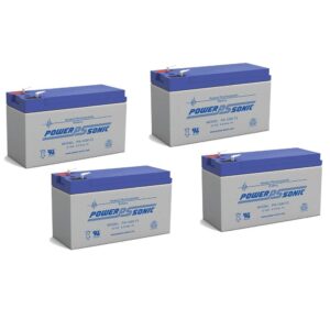 Power Sonic UB1290 F2-12V 9Ah APC SmartUPS 2200 RMI3U SLA Replacement Battery - 4 Pack