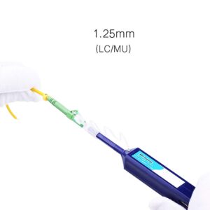 Fiber Optic Cleaner,Fiber Optic connectors Cleaning,Fiber Optic Cleaner Pen with 800+ Cleans for LC/MU 1.25mm UPC/APC Ferrules Push Type