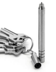 keysmart nano pen - stainless steel mini ballpoint key ring pen…