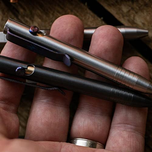 BIG IDEA DESIGN Mini Bolt Action Pen (Titanium - Stonewashed)