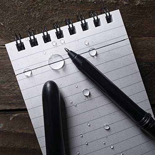 Rite in the Rain All-Weather EDC Pen, Black Pokka 2-Pack, Black 0.9mm Ink, Fine Point (No. BK92)