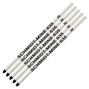 SCHMIDT 5 Pack 635 Mini D1 Refills - Black