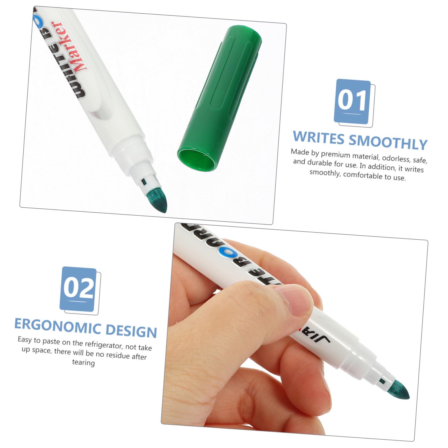 COHEALI 36 Pcs Whiteboard pen mini whiteboard portable white board Students Marker Pen Dry Wipe Markers portable whiteboard markers supplies High capacity brush watercolor pen